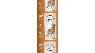 DOG JOY Salam, XS-XL, Pui, salam hrana umeda caini, 900g