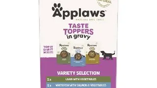APPLAWS Taste Toppers Variety Selection, XS-XL, Carne si Peste, plic hrana umeda fara cereale caini, (in sos), multipack, 85g x 6buc