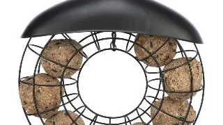 TRIXIE, hranitor exterior Fat Ball, pasari, metal, negru, 24cm