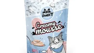 MR BANDIT Creamy Mousse, Somon, punguta, recompense pisici, (topping) MR BANDIT Creamy Mousse, Somon, punguta, plic recompense pisici, (topping), 60g