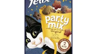 PURINA Felix Party Mix Original Mix, recompense pisici, Pui, Ficat si Curcan, 60g