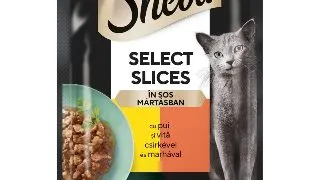 SHEBA Select Slices, Pui si Vita, plic hrana umeda pisici, (in sos), 85g