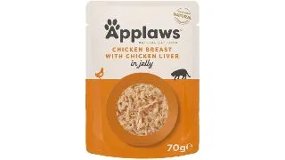 APPLAWS Piept, Pui si Ficat, plic hrana umeda pisici, (in aspic), 70g