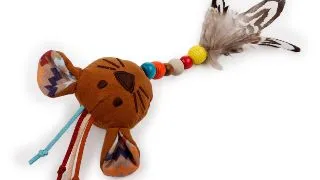 ALL FOR PAWS Dream Catcher cu Soricel, jucarie interactiva pisici, textil, cu sunet, diverse culori
