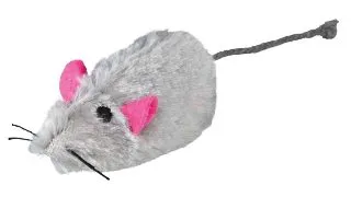 Trixie, soricel cu par lung, jucarie, pisici, plus, multicolor, 9cm