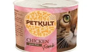 PETKULT Pui, conserva hrana umeda fara cereale pisici, 185g