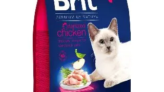 BRIT Premium by Nature Sterilised, Pui, hrana uscata pisici, 8kg