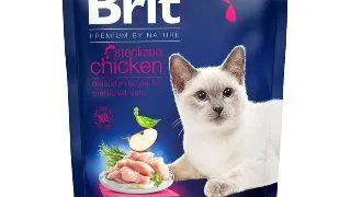 BRIT Premium by Nature Sterilised, Pui, hrana uscata pisici, 800g
