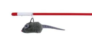 Trixie, undita cu soarece, jucarie, pisici, cu sunet, plus, multicolor, 47cm,