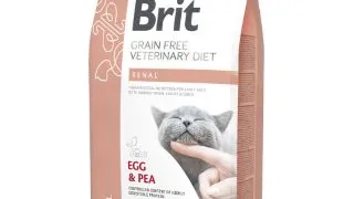 BRIT VD Renal, Ou, dieta veterinara, hrana uscata fara cereale pisici, sistem renal, 5kg