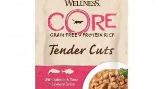 Hrana Umeda Wellness Core Cat Tender Cuts cu Somon si Ton, in Sos, 85 g