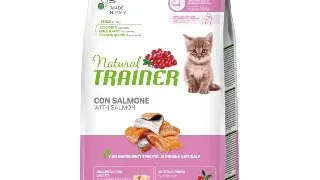 NATURAL TRAINER Kitten, Somon, hrana uscata pisici junior, 1.5kg