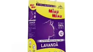 MIAU MIAU, Lavanda, asternut igienic pisici, granule, bentonita, aglomerant, neutralizare mirosuri, 5kg