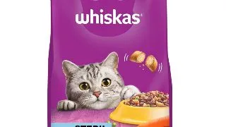 WHISKAS Adult Sterile, Pui, hrana uscata pisici sterilizate, 1.4kg