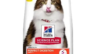 HILL'S SP Perfect Digestion Adult, Pui cu Orez Brun, hrana uscata pisici, sensibilitati digestive, 1.5kg