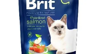 BRIT Premium by Nature Sterilized, Somon, hrana uscata pisici sterilizate, 1.5kg