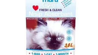 MARACAT, Fresh, asternut igienic pisici, granule, silicat, neaglomerant, neutralizare mirosuri, 3.8l