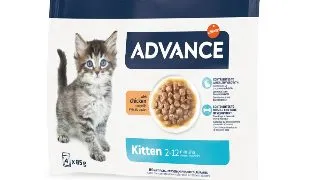 ADVANCE Kitten, Pui, plic hrana umeda pisici junior, (in sos), multipack, 85g x 4buc