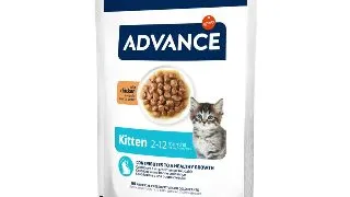 ADVANCE Kitten, Pui, plic hrana umeda pisici junior, (in sos), 85g