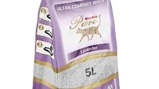 MIAU MIAU Pure Pure, Lavanda, asternut igienic pisici, granule, bentonita, aglomerant, neutralizare mirosuri, 5l