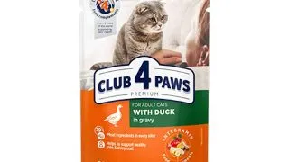 CLUB 4 PAWS Premium, Rata, hrana umeda pisici, (in sos) CLUB 4 PAWS Premium, Rata, plic hrana umeda pisici, (in sos), 100g