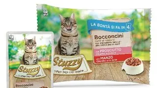 STUZZY Chunks Pack, Sunca si Vita, plic hrana umeda pisici, (in aspic), multipack, 85g x 4buc