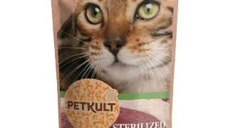 PETKULT Sterilised, Rata, plic hrana umeda fara cereale pisici, 100g