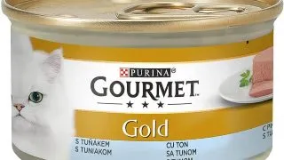 PURINA Gourmet Gold Mousse, Ton, conserva hrana umeda pisici, (pate), 85g