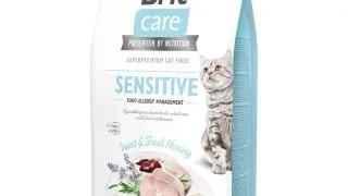 BRIT Care Food Allergy Management, Insecte si Hering, hrana uscata fara cereale pisici, alergii, 7kg