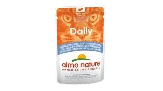 ALMO NATURE Daily Cat, Cod si Creveti, plic hrana umeda pisici, (in sos), 70g