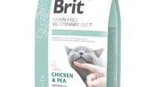 BRIT VD Struvite, Pui, dieta veterinara, hrana uscata fara cereale pisici, sistem urinar, 2kg