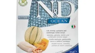 N&D Ocean Kitten, Cod si Creveti, hrana uscata fara cereale pisici junior, 300g