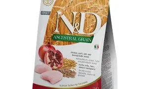 N&D Ancestral Grain, Pui si Rodie, hrana uscata continut redus cereale pisici, 10kg
