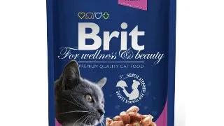 BRIT Premium, Somon si Pastrav, plic hrana umeda pisici, (in sos), 100g