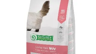 NATURES PROTECTION Long Hair, Pasare, hrana uscata pisici cu par lung, 7kg