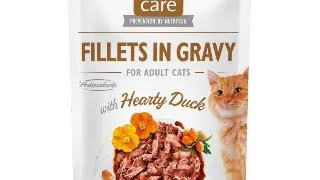BRIT Care Fillets In Gravy, Rata, plic hrana umeda fara cereale pisici, (in sos), 85g