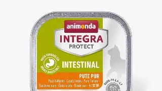 INTEGRA PROTECT Intestinal, Curcan, dieta veterinara, tavita hrana umeda continut redus cereale pisici, sistem digestiv, (in aspic), 100g