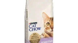 PURINA Cat Chow Sensitive, Somon, hrana uscata pentru pisici, sensibilitati digestive, 15kg