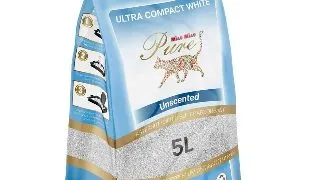 MIAU MIAU Pure Pure Clasic, neparfumat, asternut igienic pisici, granule, bentonita, aglomerant, neutralizare mirosuri, 5l