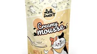MR BANDIT Creamy Mousse, Pui, punguta, recompense pisici, (topping) MR BANDIT Creamy Mousse, Pui, punguta, plic recompense pisici, (topping), 60g