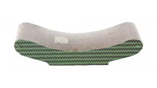 PAWISE, scratcher pisici, carton, maro si verde, 47 x 21.5 x 10 cm