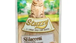 STUZZY Shreds, Somon, plic hrana umeda pisici, (in sos), 85g