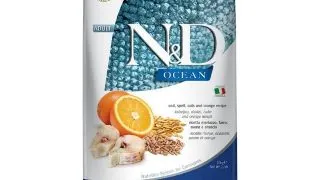 N&D Ocean, Cod si Protocala, hrana uscata continut redus cereale pisici, 10kg