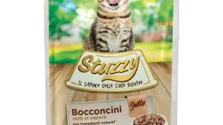 STUZZY Chunks, Peste alb, plic hrana umeda pisici, (in sos), 85g