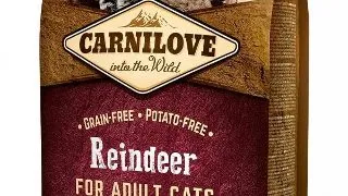 CARNILOVE Energy & Outdoor, Ren, hrana uscata fara cereale pisici de exterior si activitate intensa, 2kg