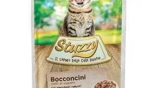 STUZZY Chunks, Somon, plic hrana umeda pisici, (in sos), 85g