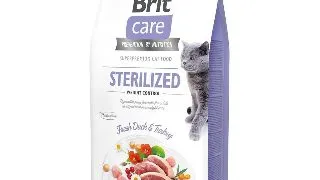 BRIT Care Sterilized Weight Control, Rata si Curcan, hrana uscata fara cereale pisici sterilizate, managementul greutatii, 2kg
