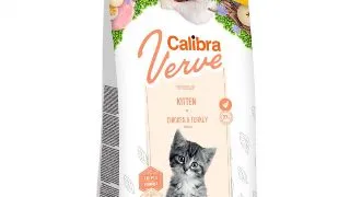 CALIBRA Verve GF Kitten, Pui si Curcan, hrana uscata fara cereale pisici junior, 3.5kg