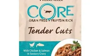 Wellness Core Cat Tender Cuts cu Pui si Somon, in Sos, 85 g