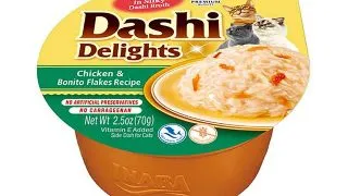 INABA Ciao Dashi, Pui si Fulgi de Bonito, bol hrana umeda fara cereale pisici, (in sos), 70g